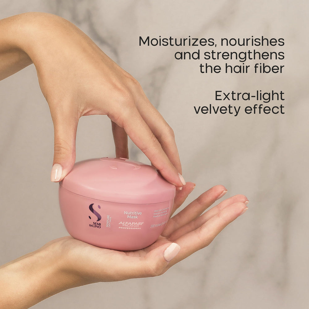 Alfaparf Milano mask cream closeup showing deeply hydrating texture