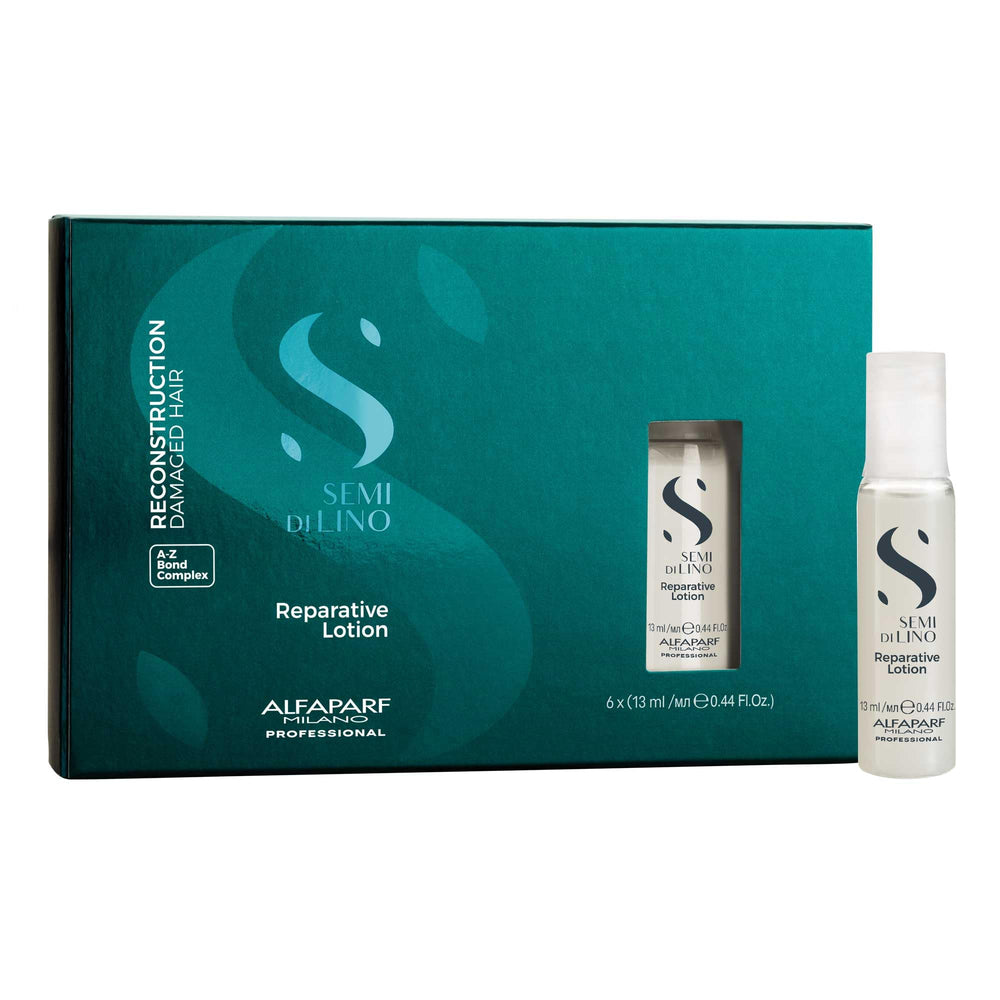 ALFAPARF MILANO front packaging showing reparative vials with professional finish