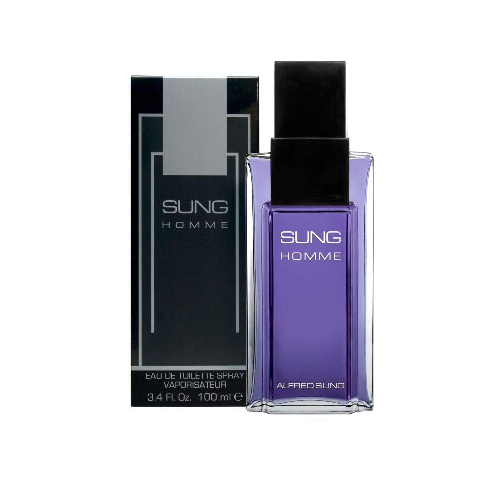 Alfred Sung Homme close-up of glass texture conveying premium, durable bottle