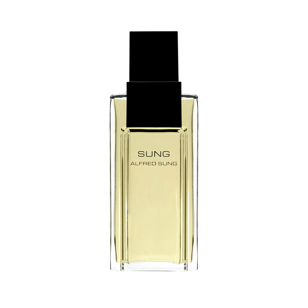 ALFRED SUNG on a vanity in lifestyle scene conveying everyday elegance and wearable scent