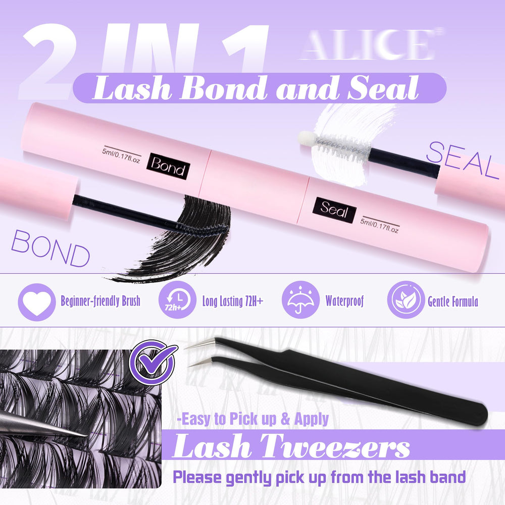 ALICE kit contents arranged with tweezers and tools for simple use