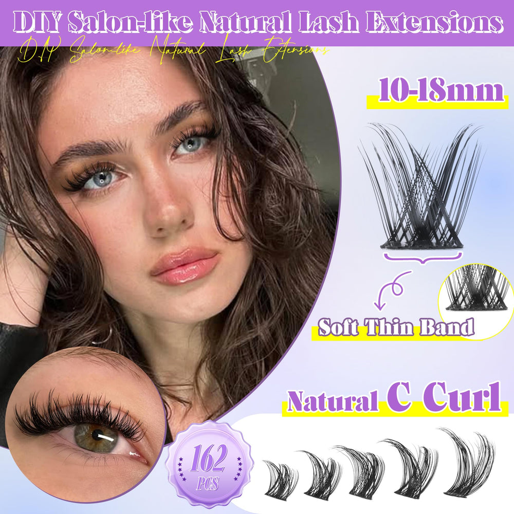 ALICE close-up of cluster texture and C-curl showing realistic lash movement