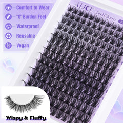 ALICE close-up of clustered lashes highlighting lightweight texture and natural blend