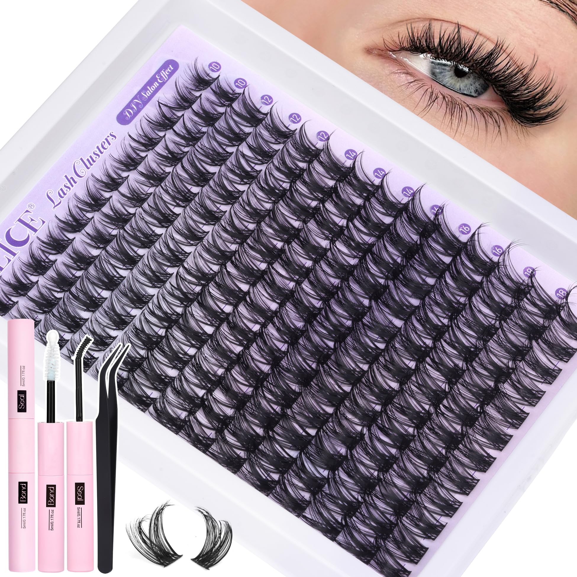 ALICE kit packaging front view showing full 168-piece set and tools for convenient at-home use