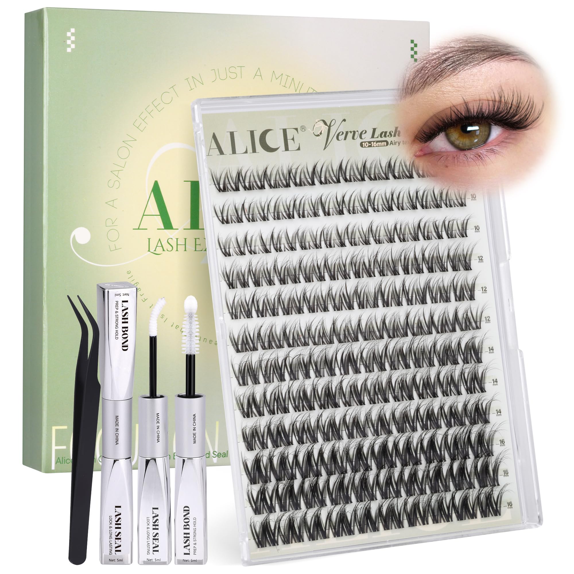 ALICE Verve front packaging showing kit components and benefit of complete set