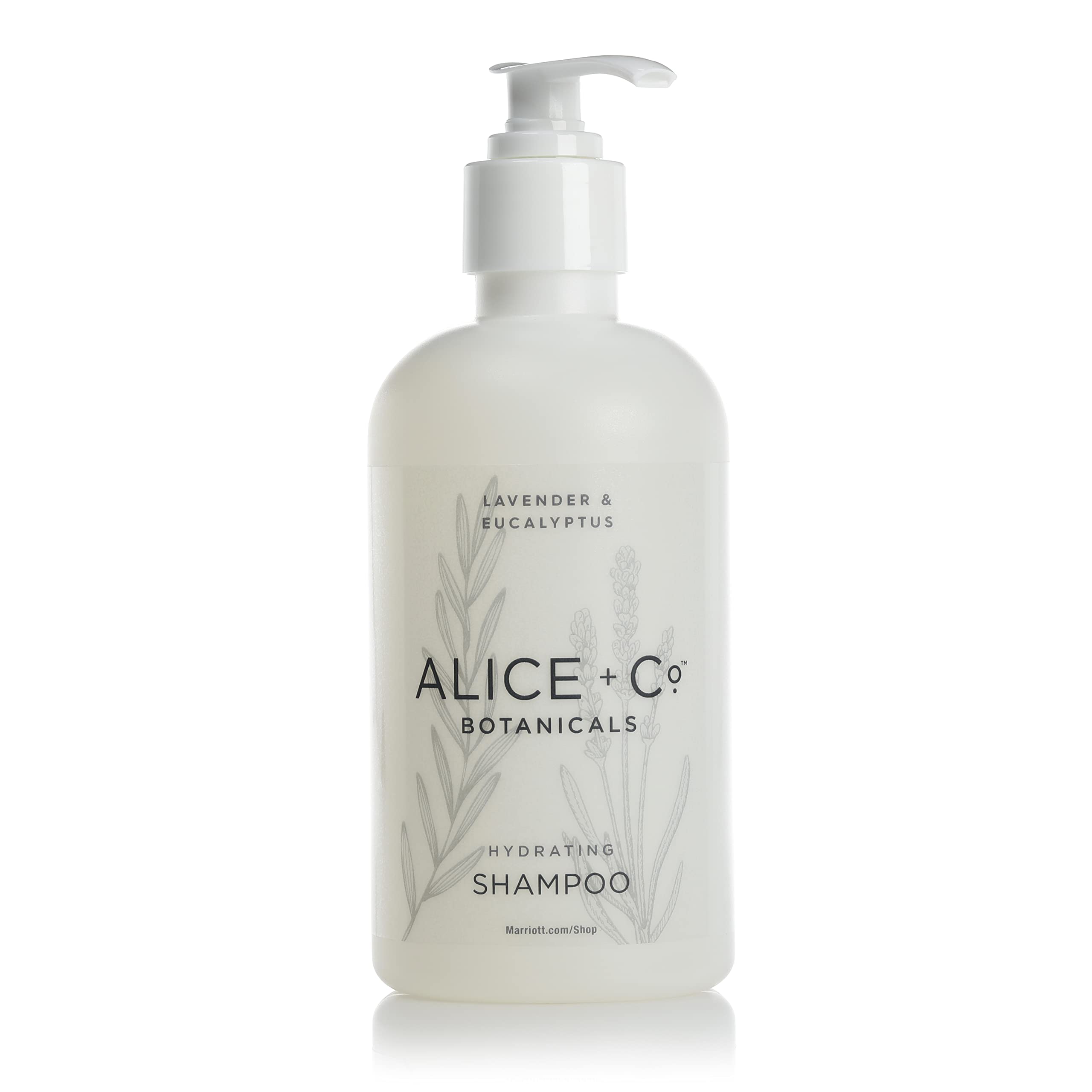 Alice + Co. front packaging showing bottle and hotel label, clearly branded and convenient