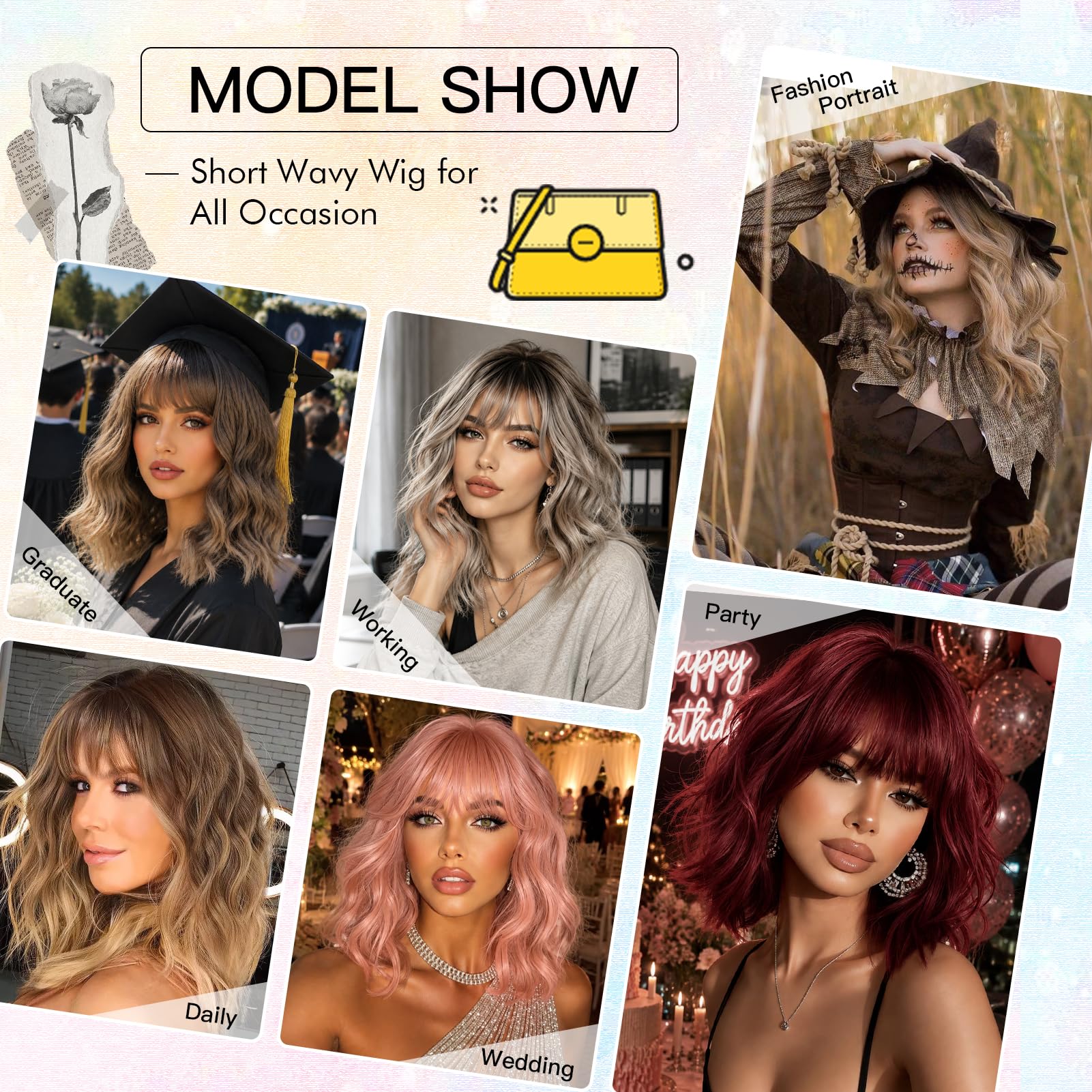 Alinyasha model wearing the wig in a casual scene for effortless everyday confidence