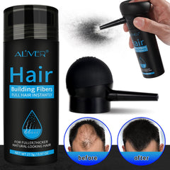 ALIVER hair fiber texture detail showing natural keratin look and blend
