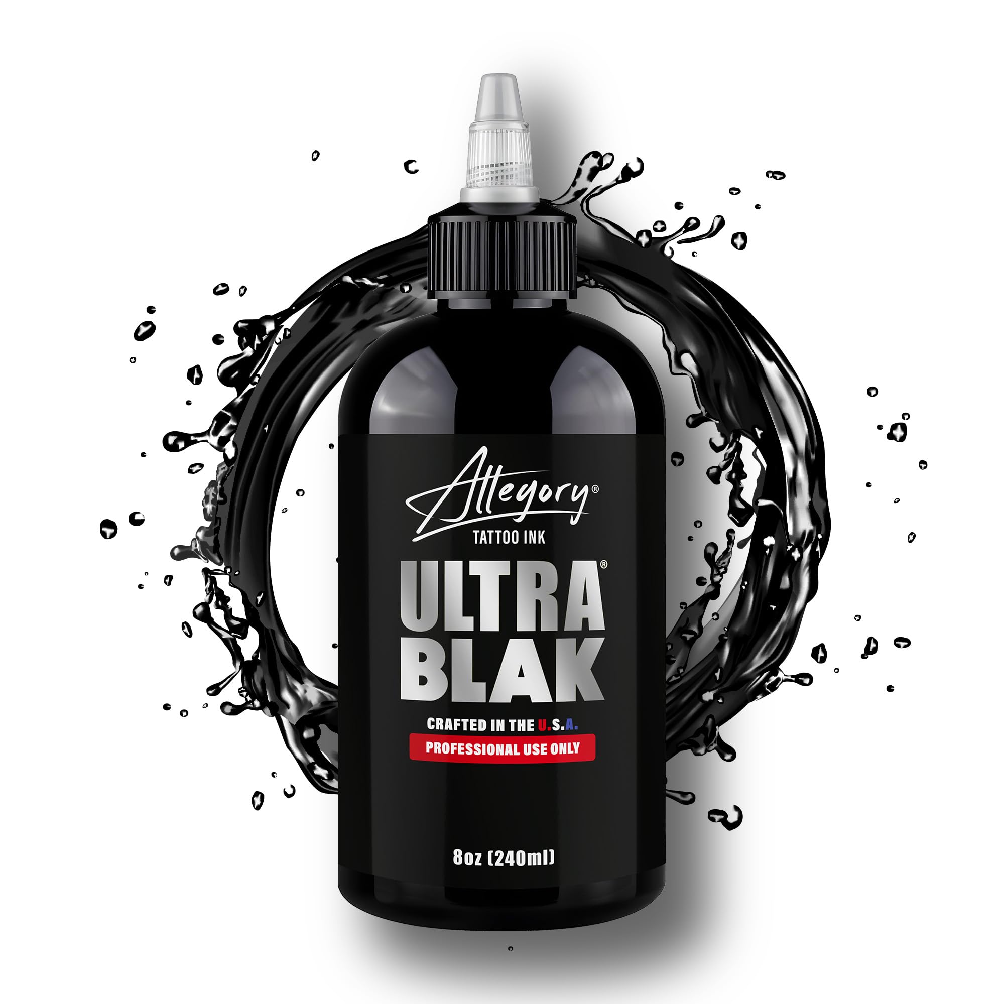 Allegory Ultra BLAK tamper-resistant cap and heat seal ensuring freshness