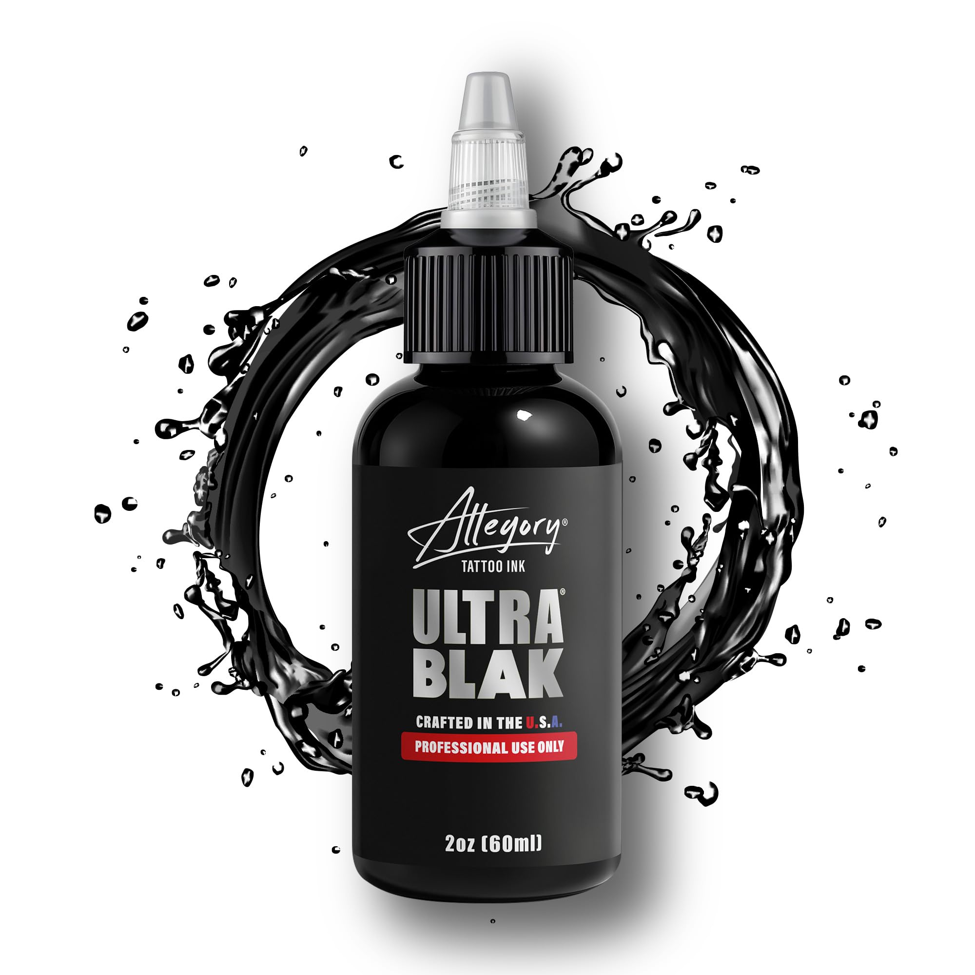 Allegory label detail highlighting product name and vegan formulation benefits