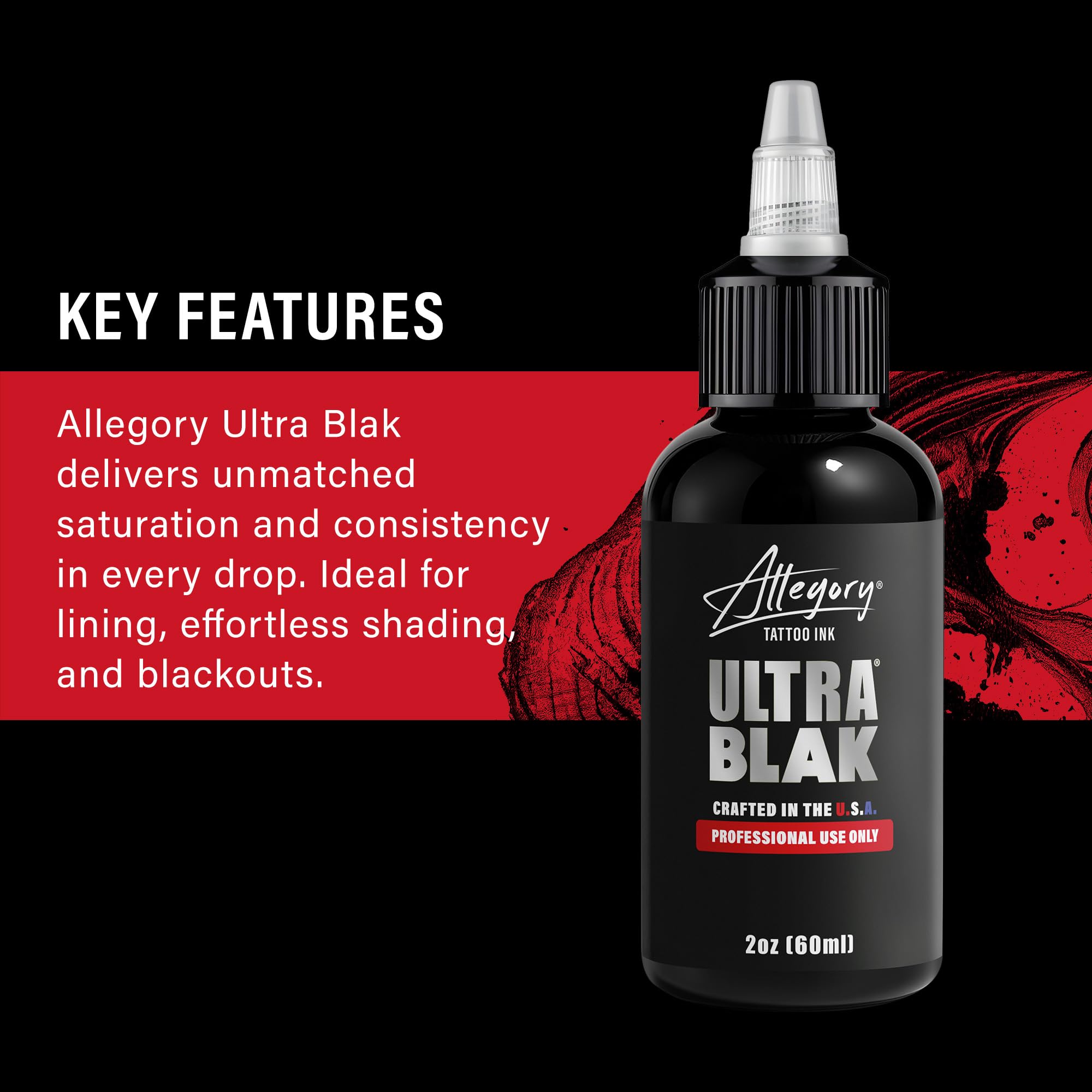 Close-up of Allegory ink texture showing smooth consistency for precise lines