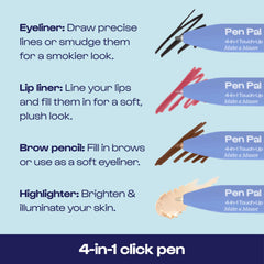 ALLEYOOP Pen Pal mauve texture swatch showing creamy, high-pigment finish
