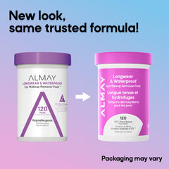 Almay opened jar revealing stacked remover pads for easy access