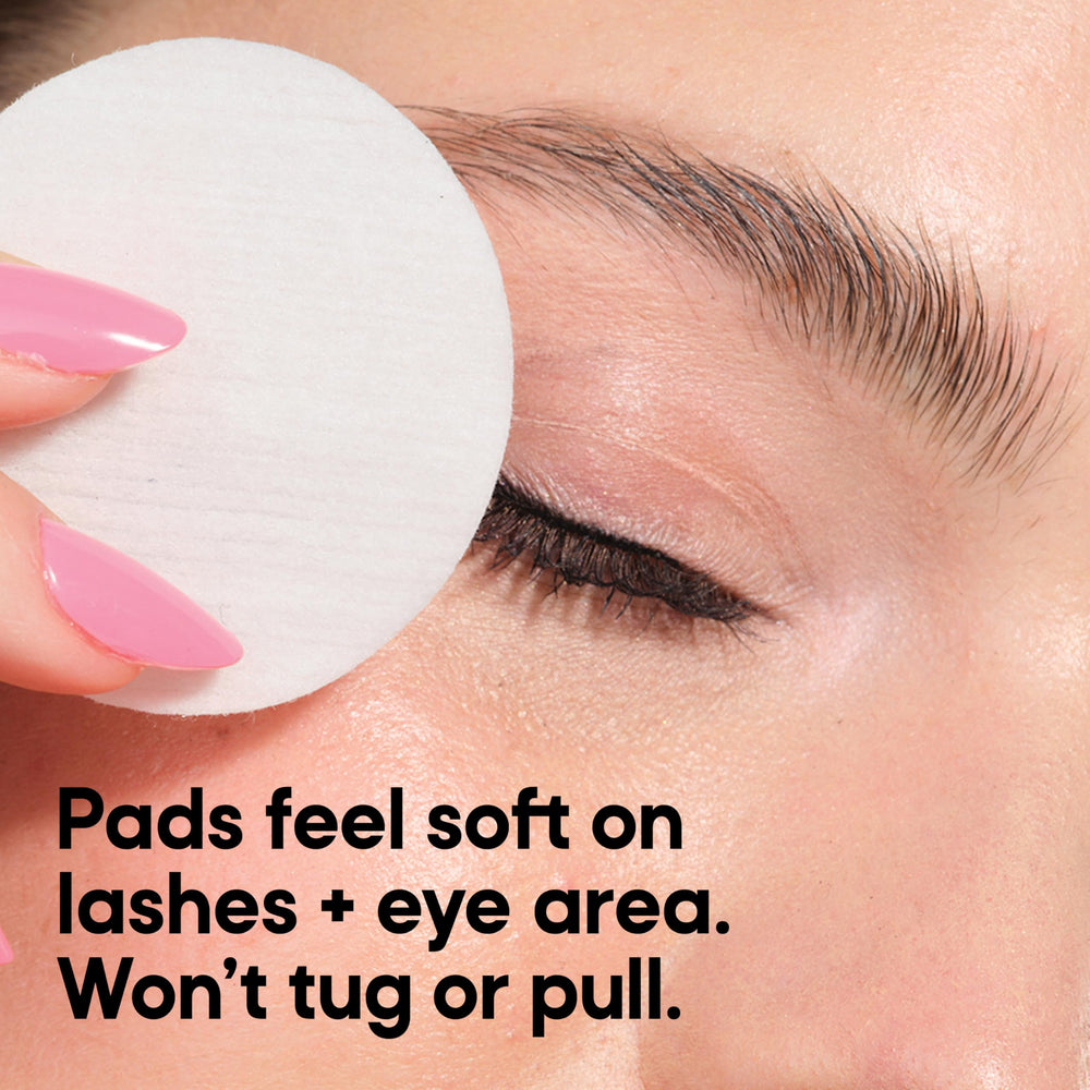 Almay pad wiping waterproof mascara for quick, low-friction removal