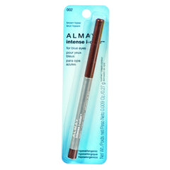 Close-up of Almay pencil tip texture with built-in sharpener for precise lines