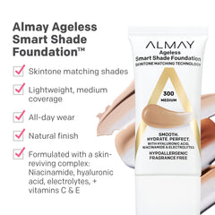 Almay blending with fingertip showing shade adaptation and easy application