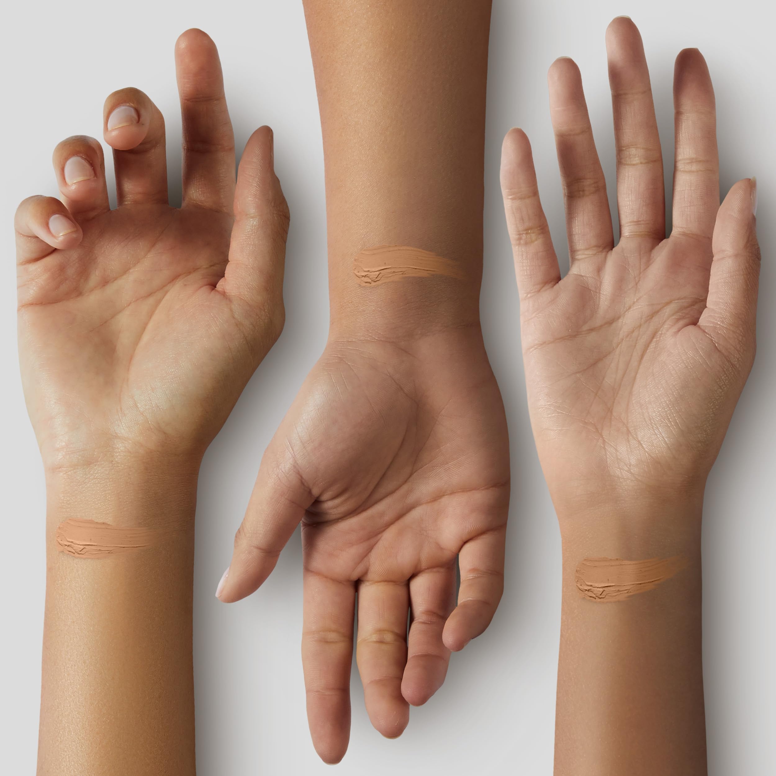 Almay side label close-up highlighting skin-caring ingredients and benefits