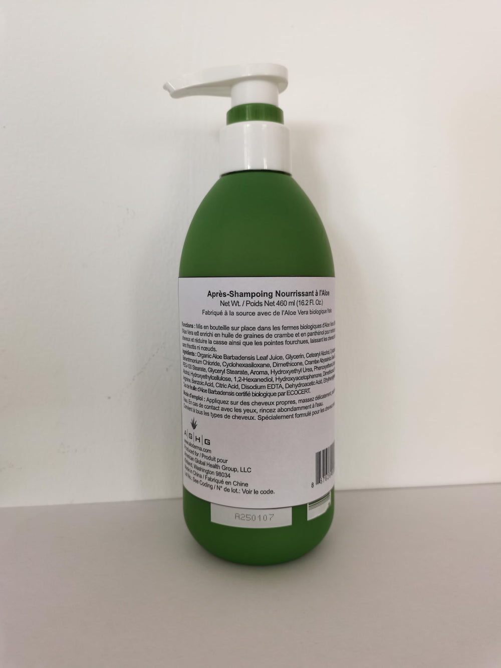 Aloderma conditioner staged on bathroom shelf for daily routine inspiration