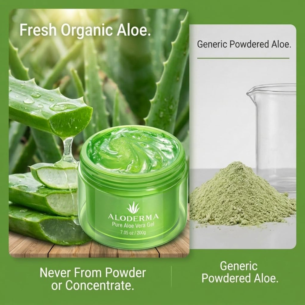 Aloderma three-pack boxed set conveying value and consistent everyday supply