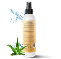 AloeHydrate fine mist spray in motion demonstrating even application benefit