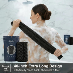 Alorin Towel close-up hexagonal weave revealing textured surface for effective exfoliation