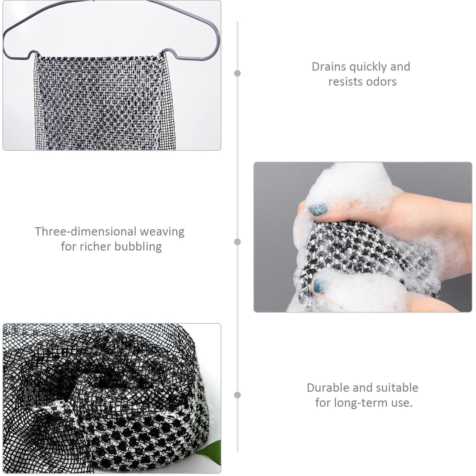 Alorin Towel hanging to dry showing fast-dry fabric to resist odor benefit
