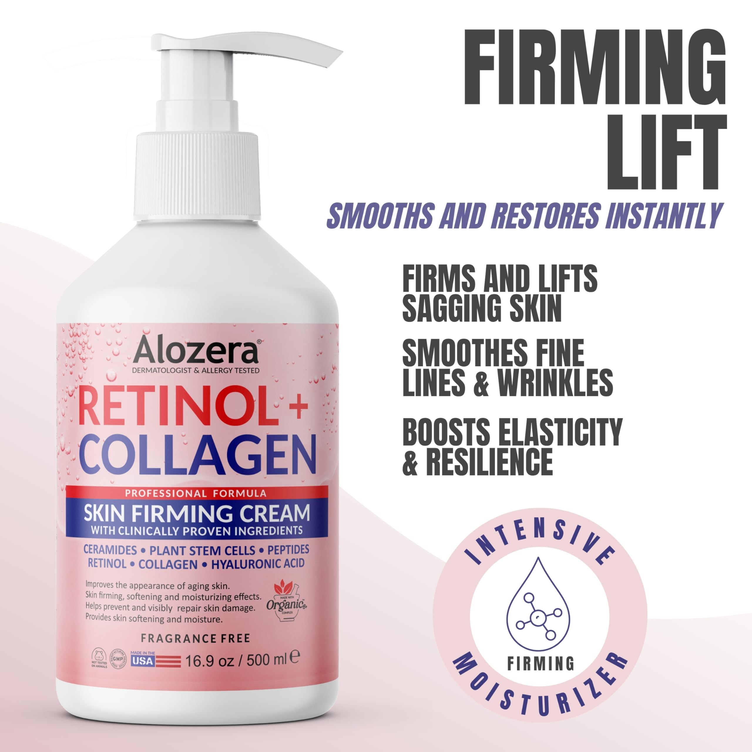 Alozera 16.9 oz bottle in hand demonstrates real size and coverage