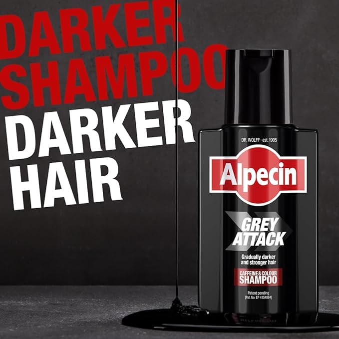 Alpecin label and bottle size displayed for product details and contents