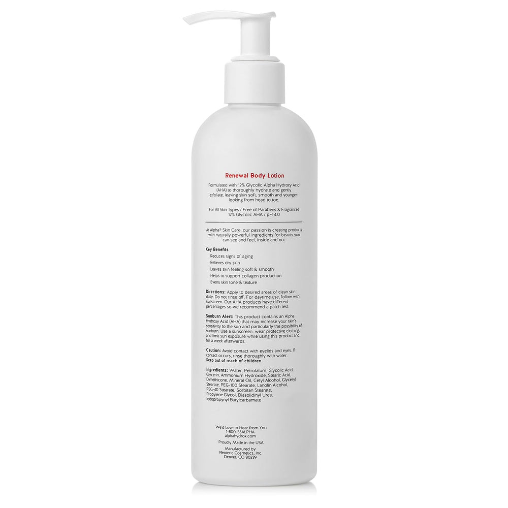 Alpha lotion placed on bathroom shelf, suggesting daily routine and lifestyle use
