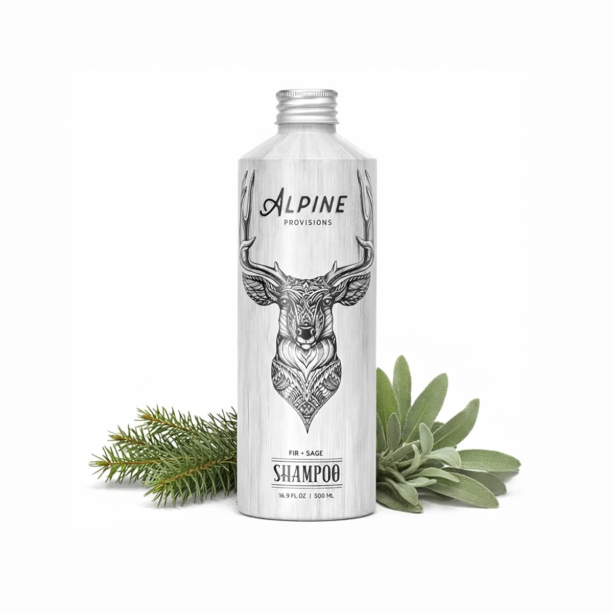 Alpine Provisions front packaging showing fir and sage scent and benefits