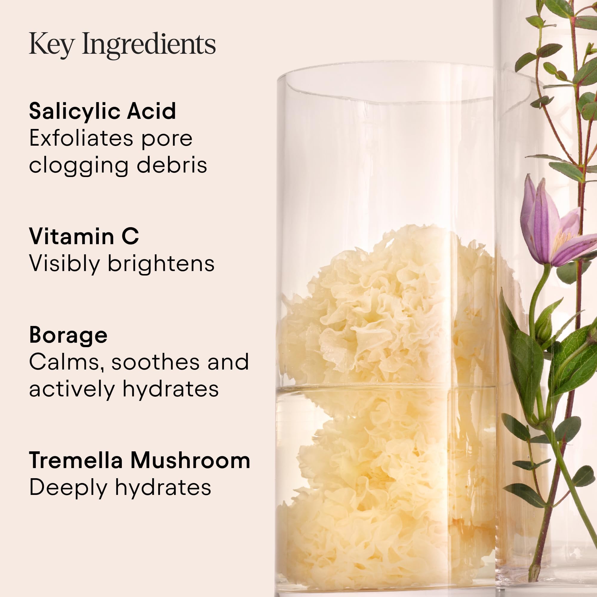 Alpyn toner being applied to face demonstrating gentle exfoliation benefits