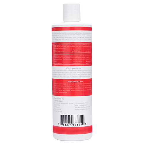 Alra in shower being applied to hair showing gentle cleansing for sensitive scalps