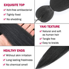 Alrence worn knotless braids demonstrating lightweight comfortable wear