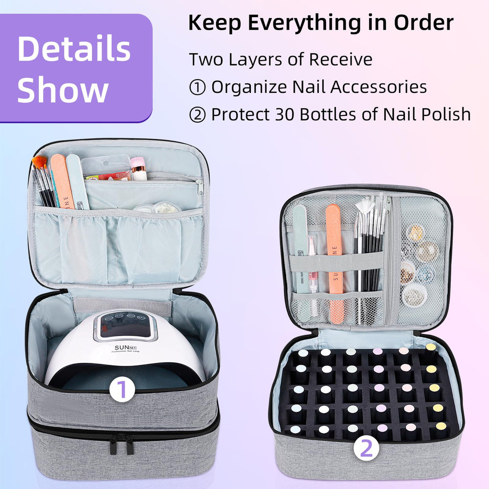 ALSLEA top compartment with UV lamp demonstrating versatile storage