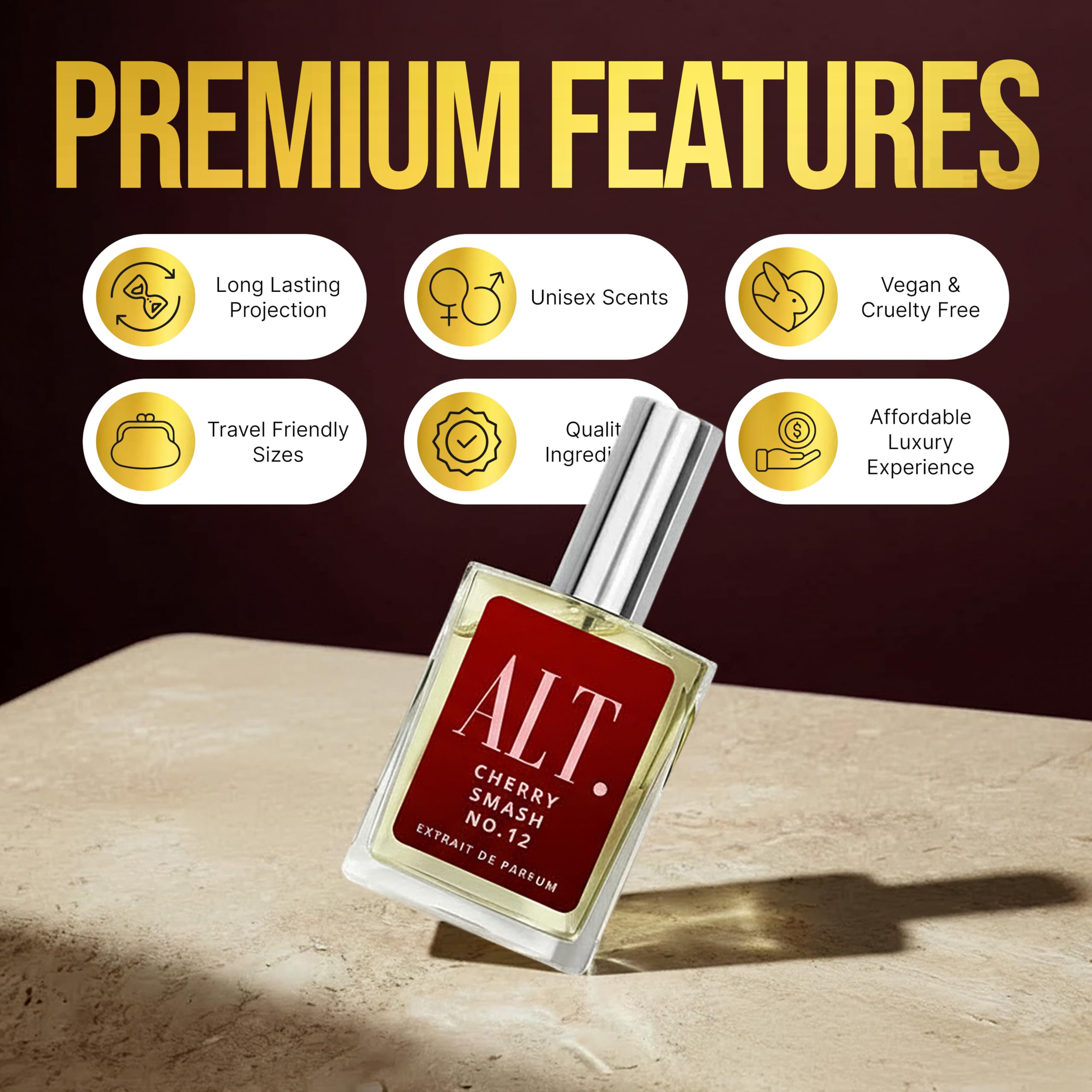 ALT. FRAGRANCES box packaging display indicating gift-ready presentation