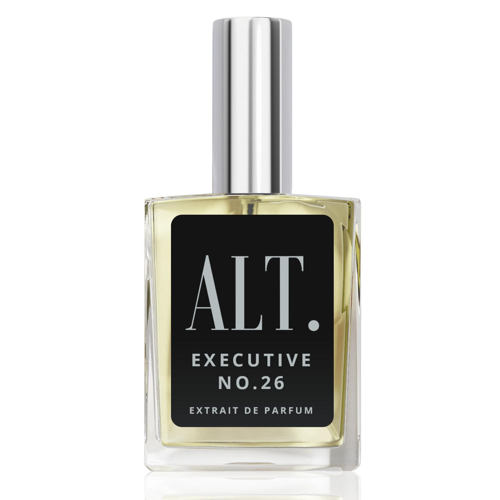 ALT. FRAGRANCES bottle front view showing elegant packaging and confident presentation