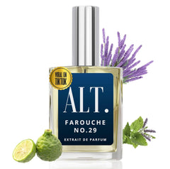 ALT. FRAGRANCES bottle front view showing elegant design and immediate brand appeal
