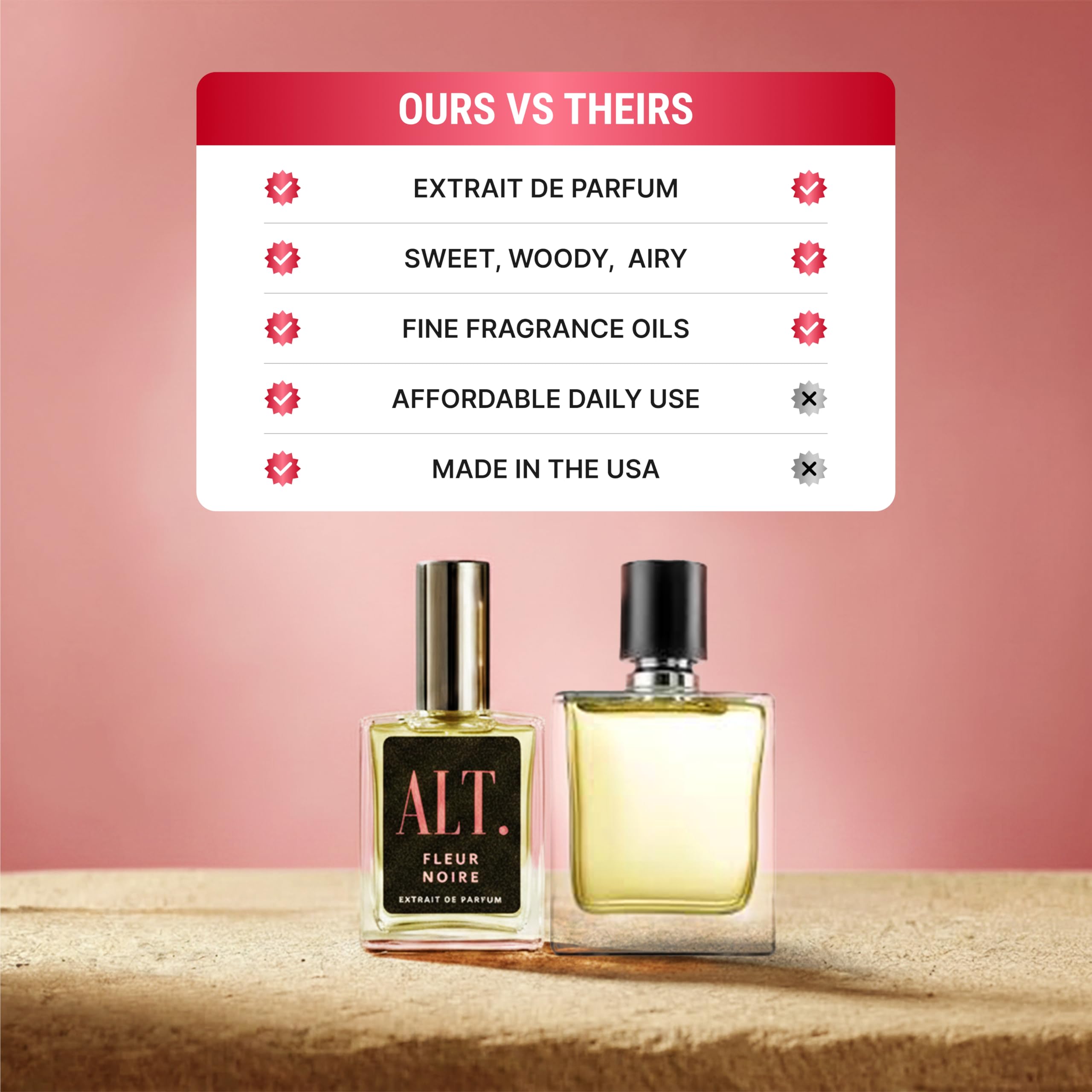 ALT. FRAGRANCES fleur noire lifestyle scene at night showcasing confident long-lasting scent