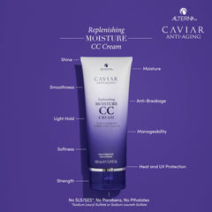 Alterna Caviar applied to damp hair showing smoother, more manageable strands