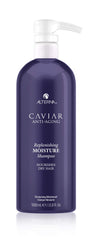 Alterna caviar front packaging showing full 33.8 oz bottle and branding benefit