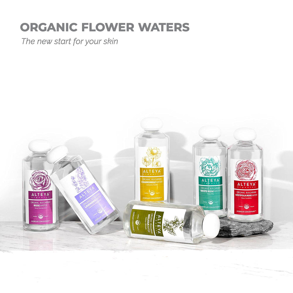 Alteya label detail with USDA organic seal communicating certified purity