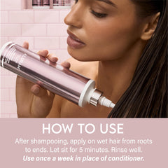 ALURAM applied to wet hair fingers spreading treatment for easy coverage