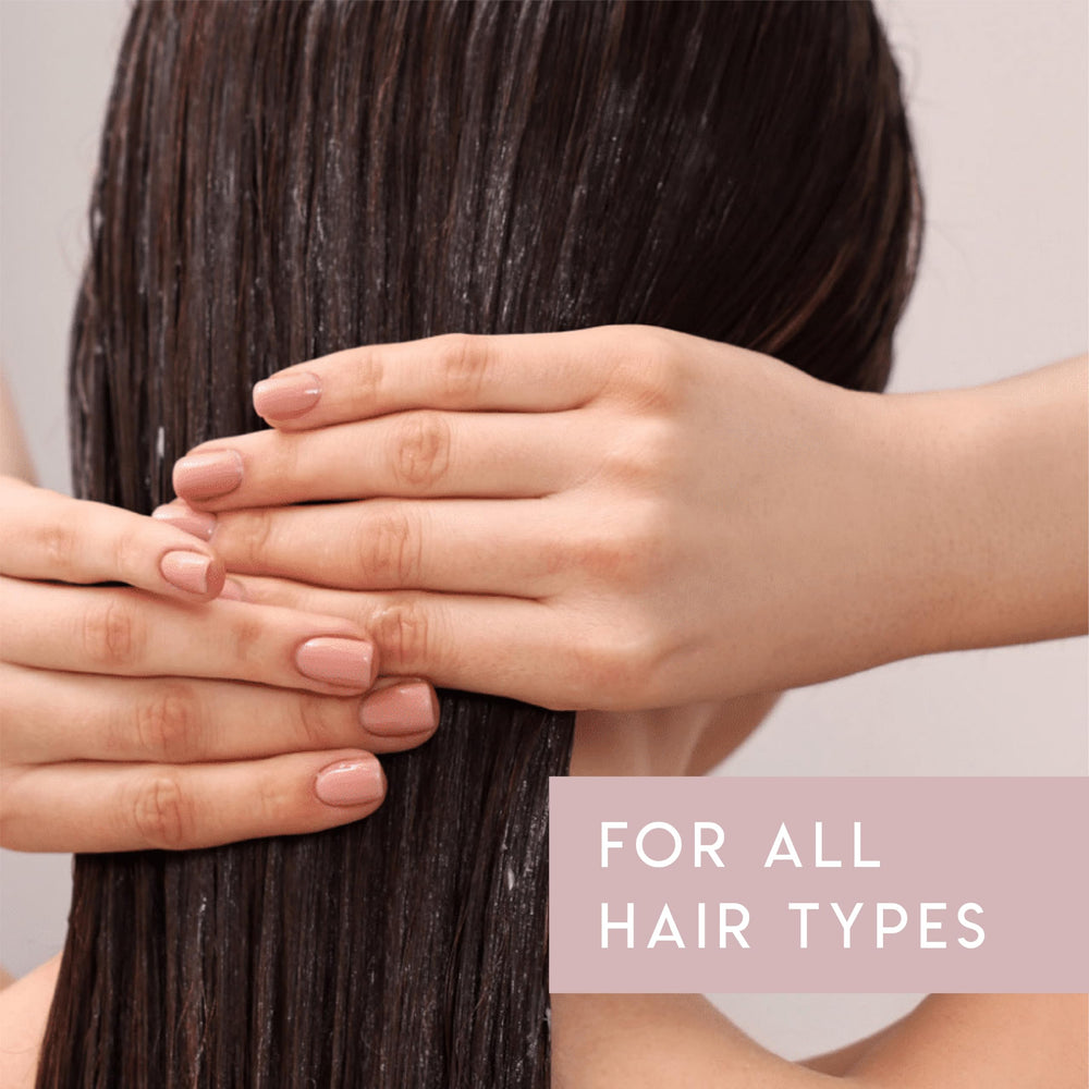 ALURAM conditioner applied mid-lengths to ends for easier detangling benefit