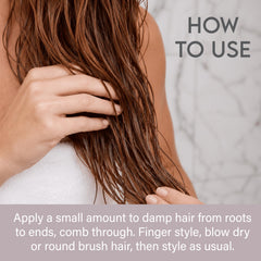 ALURAM cream in hand ready for application to damp or dry hair