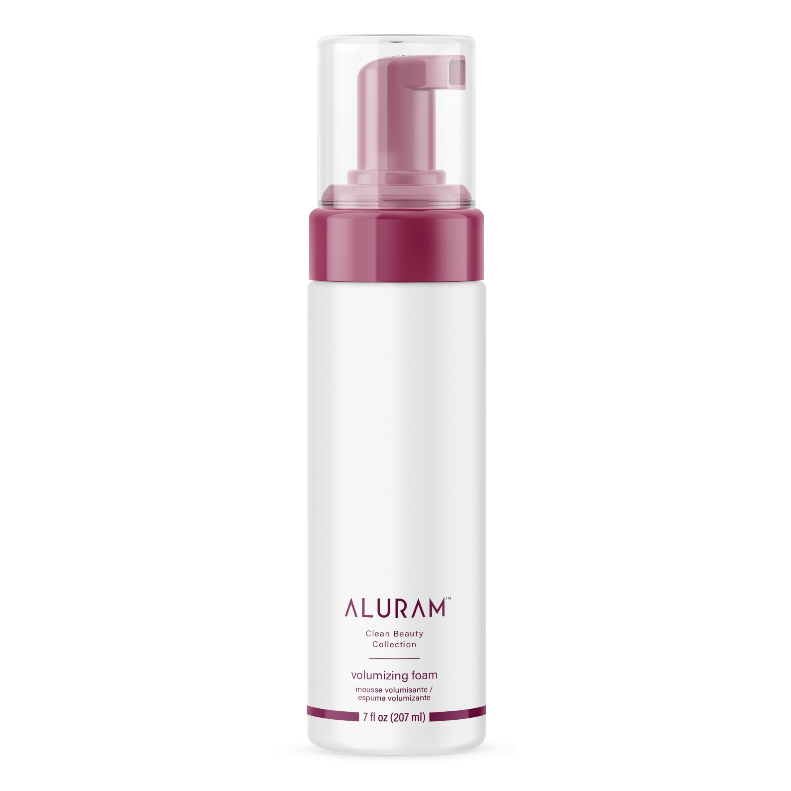 ALURAM front packaging showing volumizing foam and 7 fl oz benefit