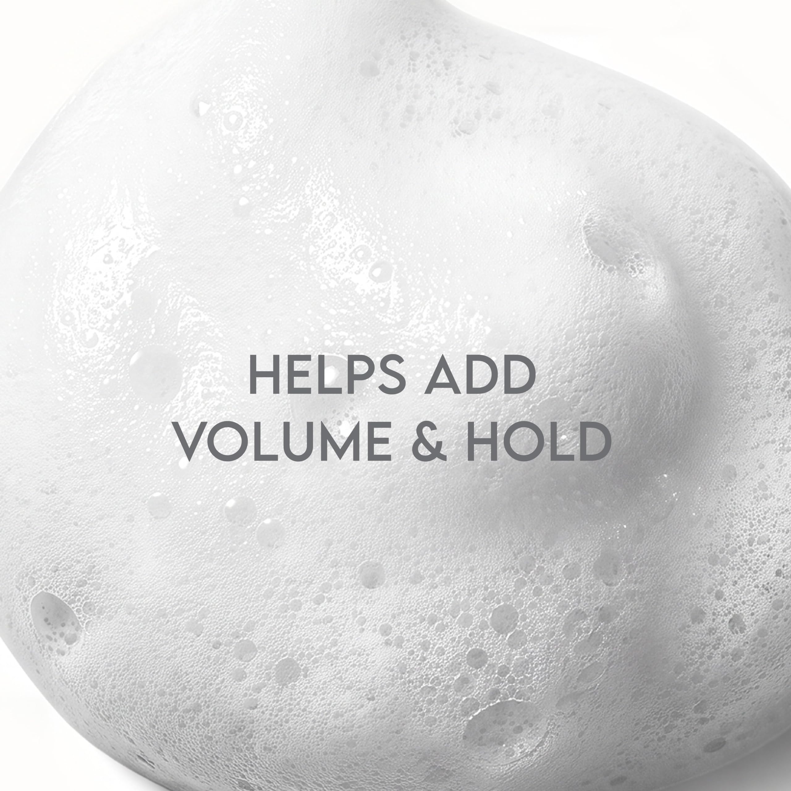 ALURAM applied to hair at roots creating instant volume and body