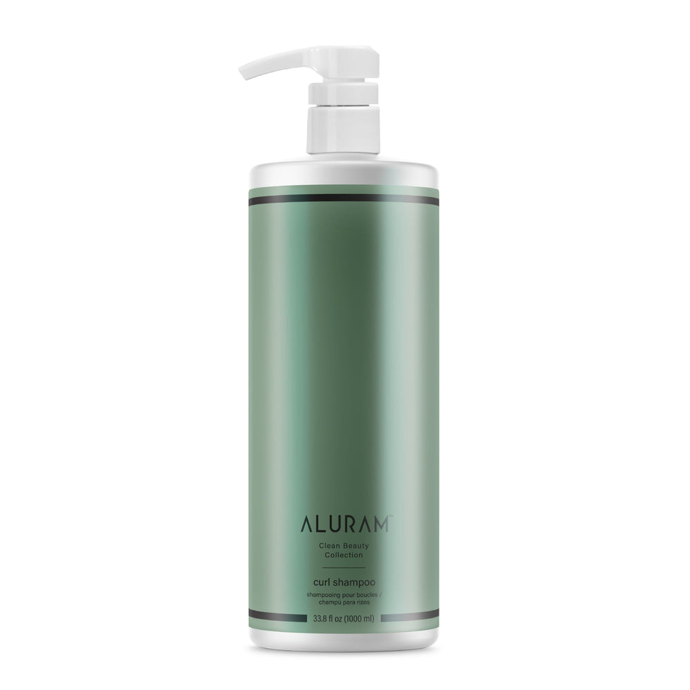 ALURAM front bottle showing label and curl-focused benefits