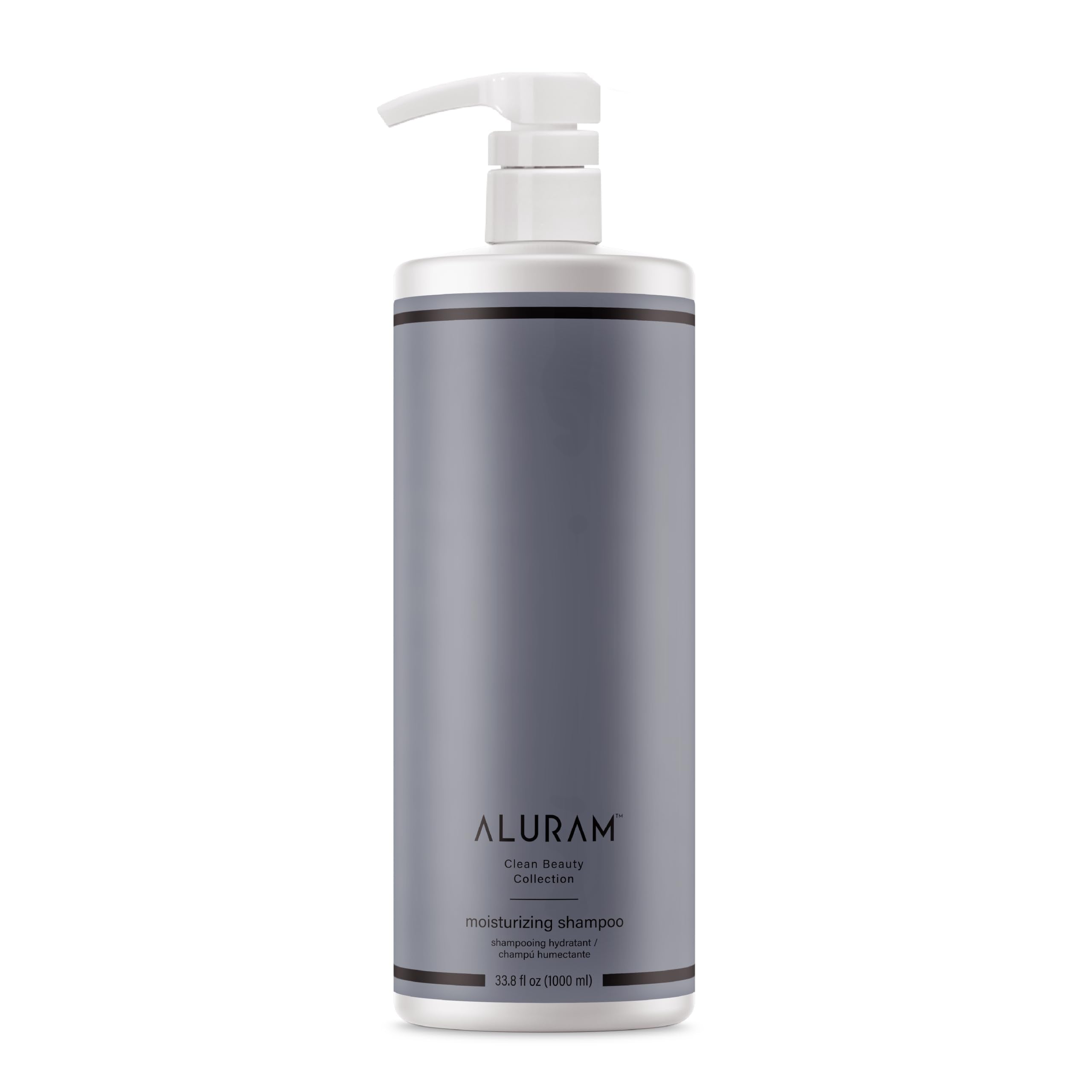 ALURAM front packaging showing coconut water shampoo benefits and size