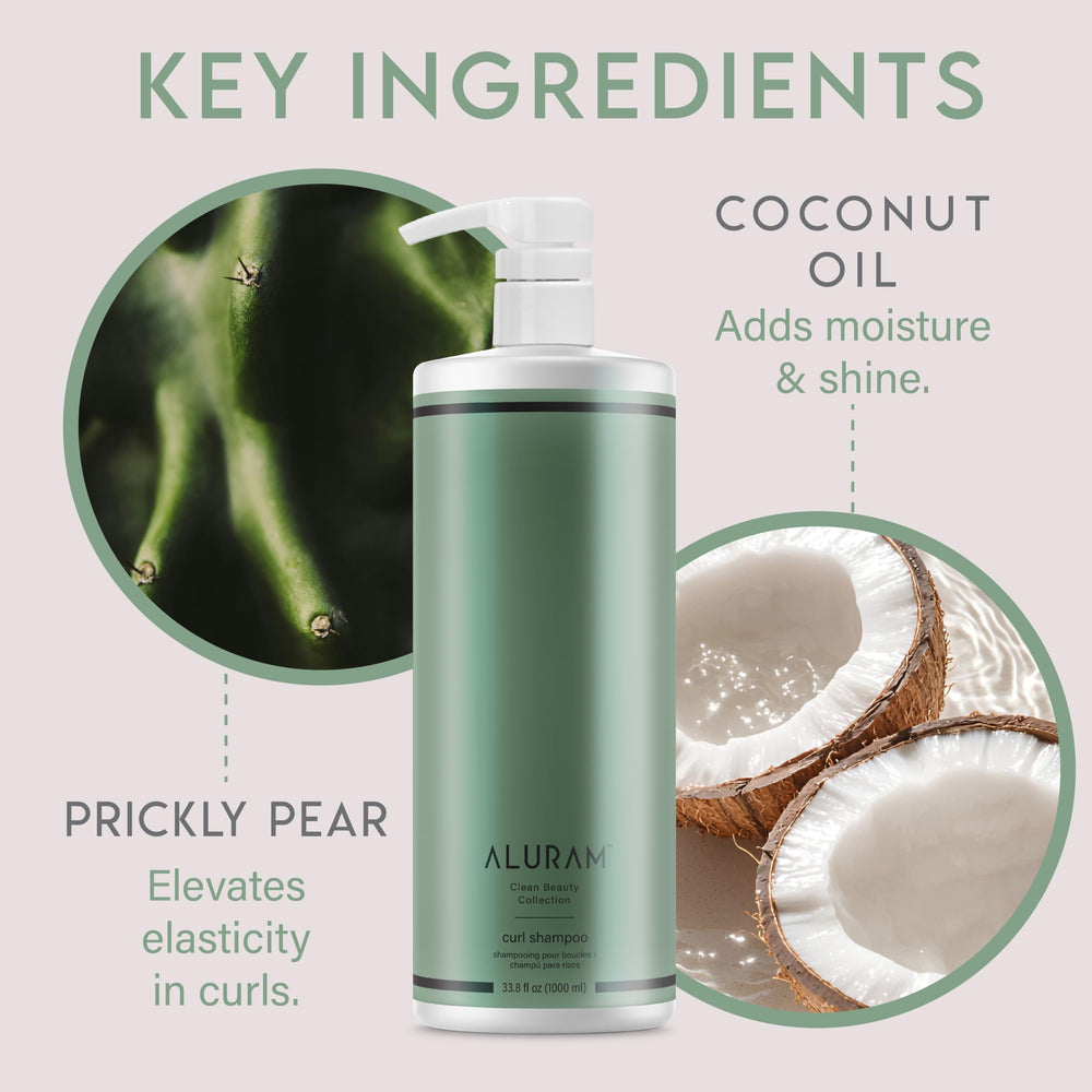 ALURAM pump dispensing shampoo for easy, no-spill application