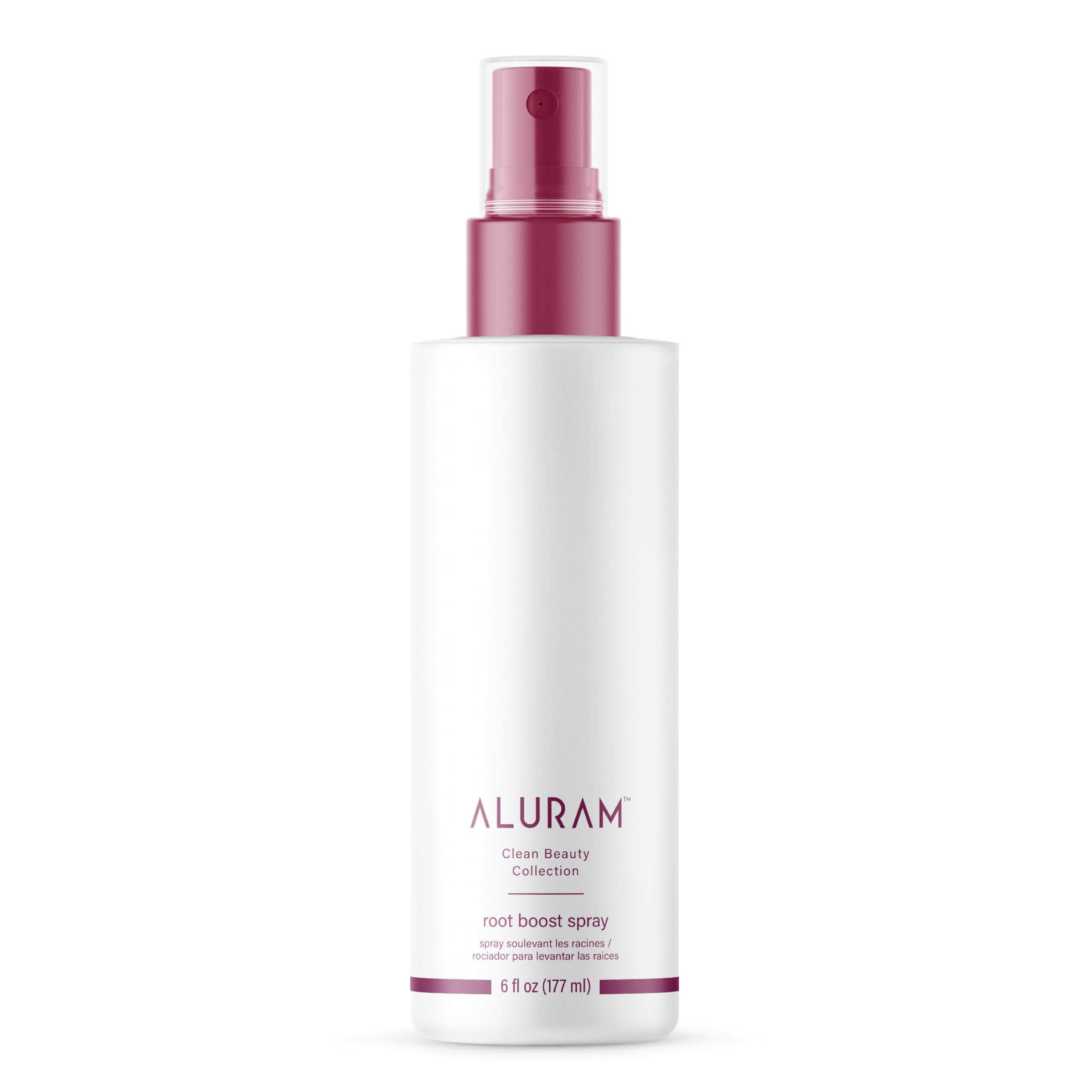 ALURAM front bottle view showing product and volume benefit